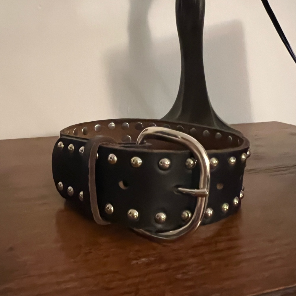 Zana Bayne Studded Leather Choker Belt
